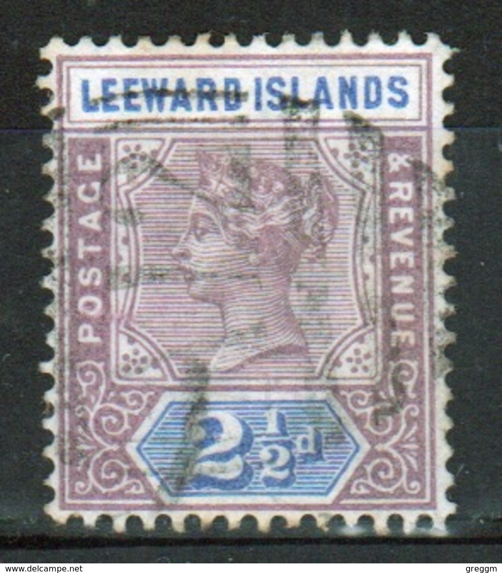 Leeward Islands 1890 Queen Victoria  2½d Dull Mauve And Blue Single Definitive Stamp. - Leeward  Islands