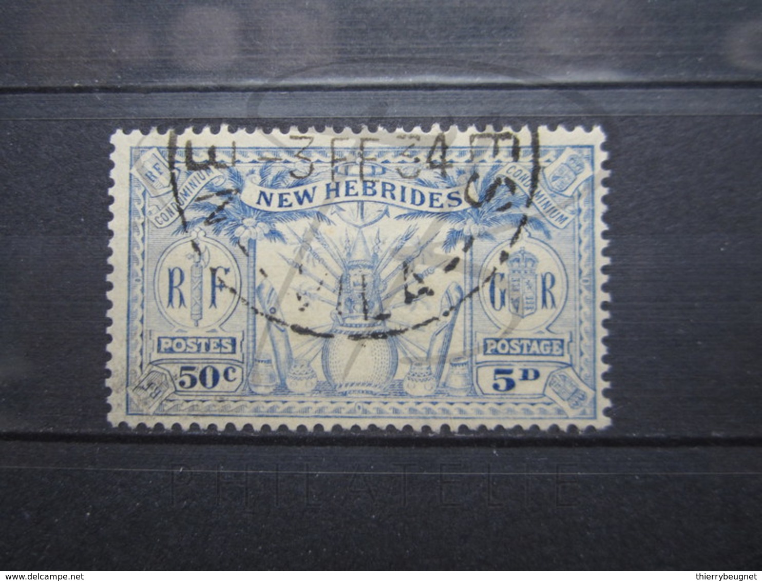 VEND BEAU TIMBRE DES NOUVELLES-HEBRIDES N° 95 , CACHET " VILA " !!! - Usati