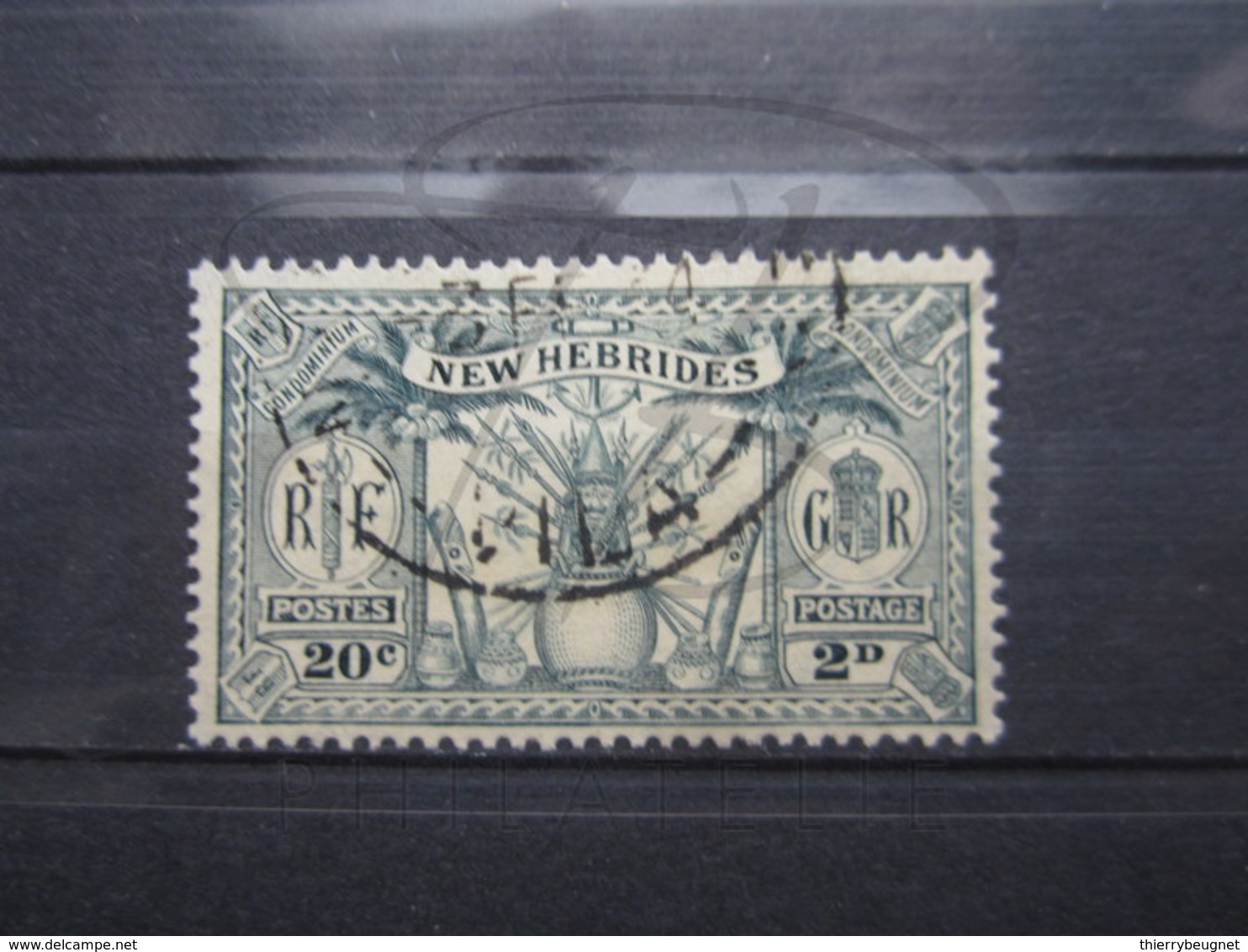 VEND BEAU TIMBRE DES NOUVELLES-HEBRIDES N° 93 , CACHET " VILA " !!! - Used Stamps