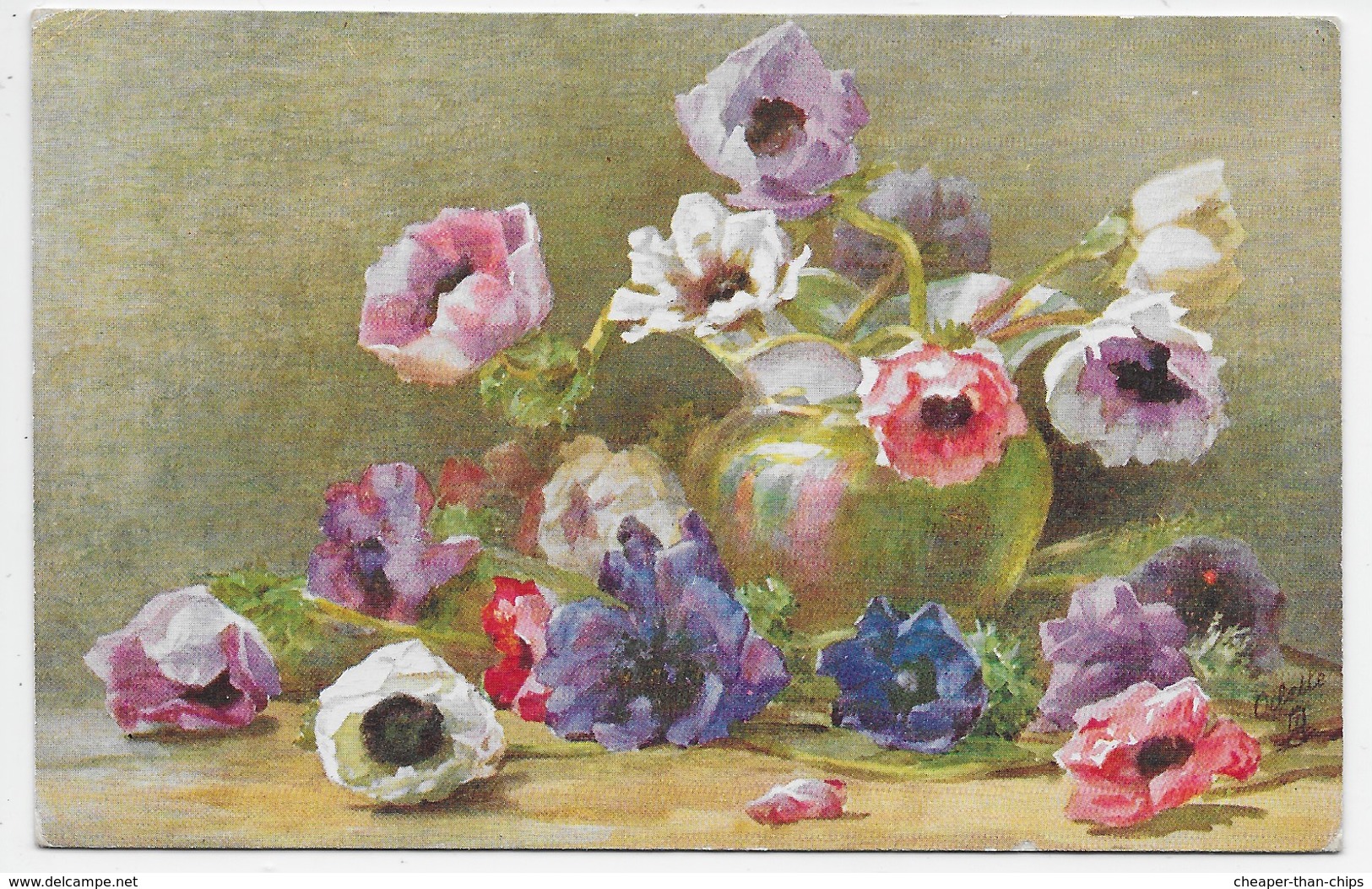 Favourite Flowers - Anemones -  Tuck Oilette 3414 - Fiori