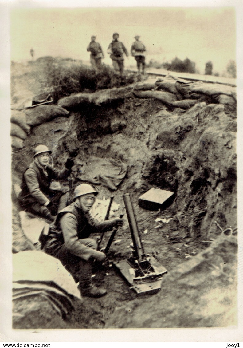 Photo,  Le Conflit Sino Japonais,l'infanterie Japonaise,photo Meurisse. - Krieg, Militär