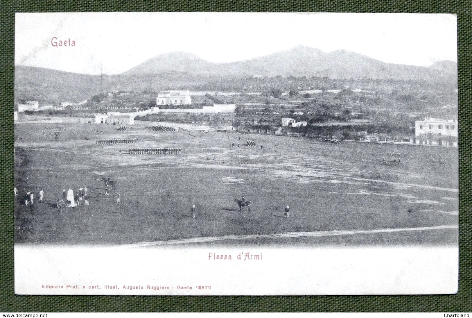 Cartolina Gaeta - Piazza D'Armi - 1900 Ca. - Latina