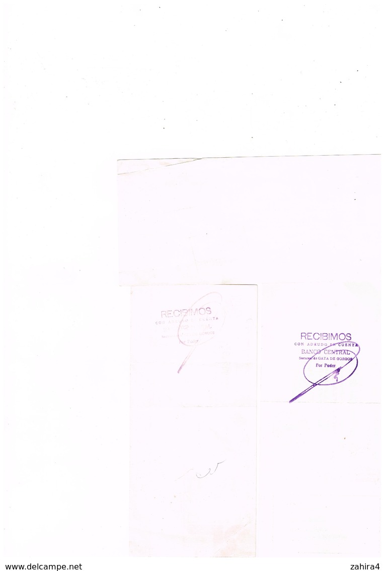 3 Doc. Style Lettre De Change Espagnol Timbre Fiscal Ripolin Sindicato Provincial De La Madera Y Corcho Bilbao Alicante - Espagne