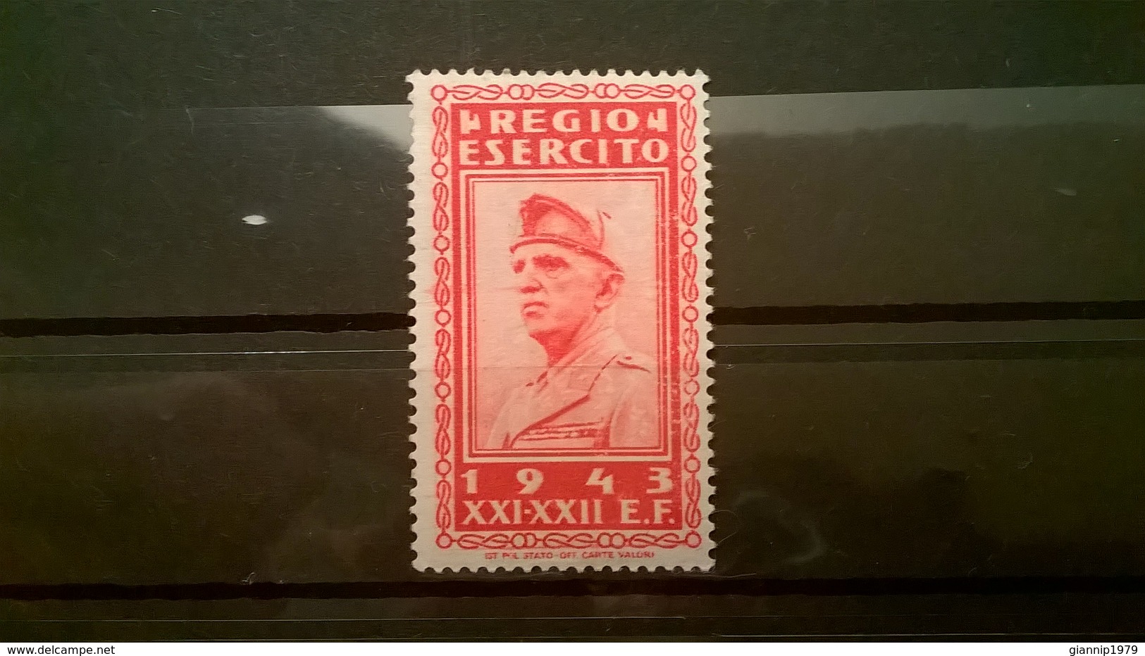 FRANCOBOLLI STAMPS ITALIA ITALY REGNO 1943 MNH NUOVI MARCA PERMESSO MILITARE REGIO ESERCITO ERINNOFILIA VITT. EMAN. III - Portofreiheit