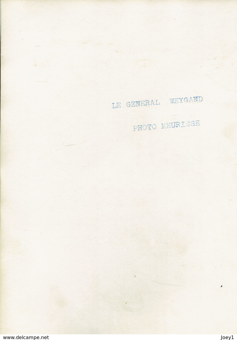 Photo Le Général Weygand,1931.Photo Meurisse. - Famous People