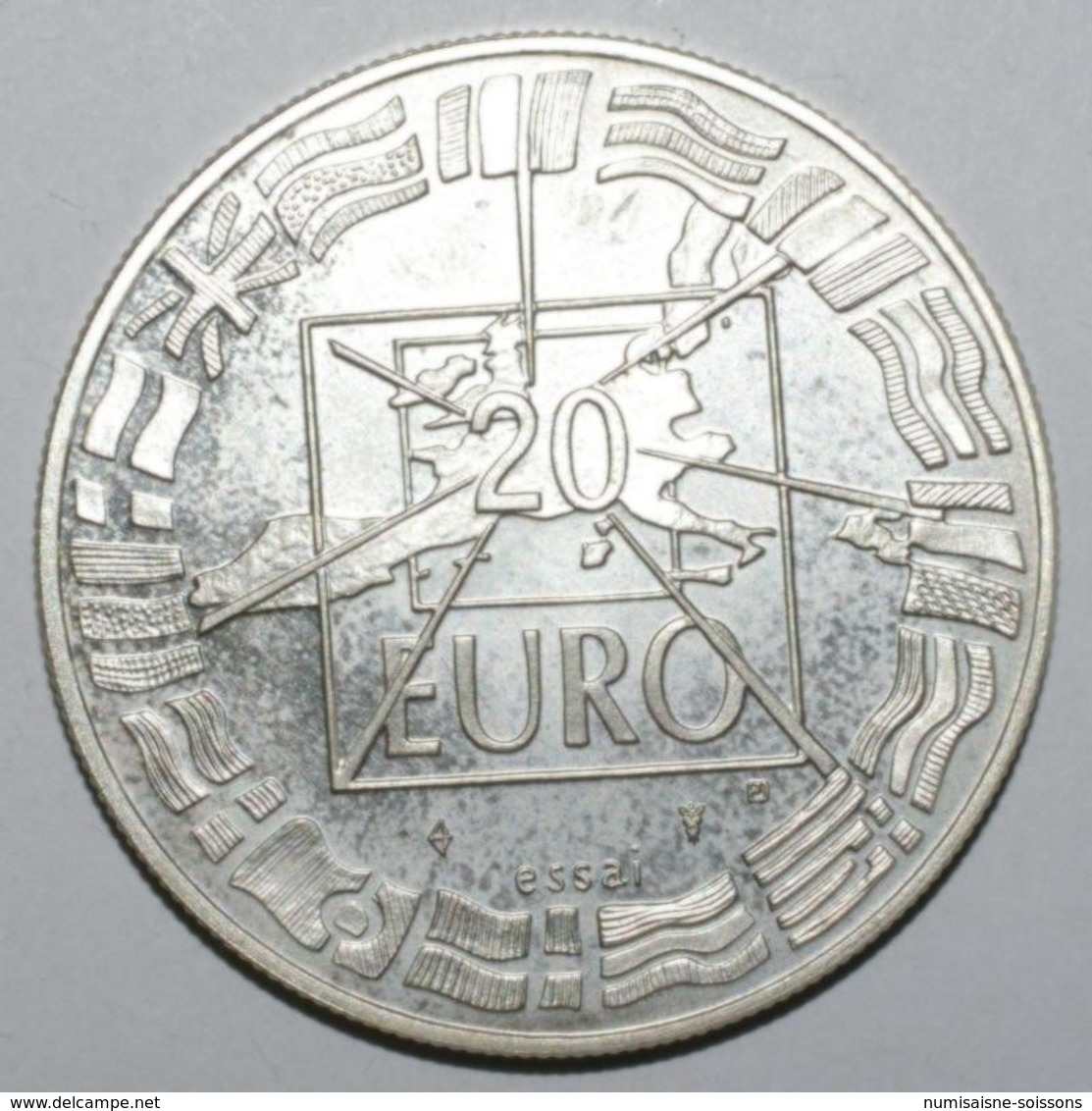 EUROPA - 20 EURO 1998 - DE GAULLE ADENAUER - ESSAI - BE - France