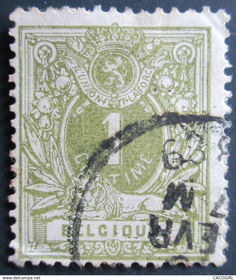 Belgique Lion Couché Lot De 6 Timbres Oblitérés à Voir , Used - 1869-1888 Lion Couché