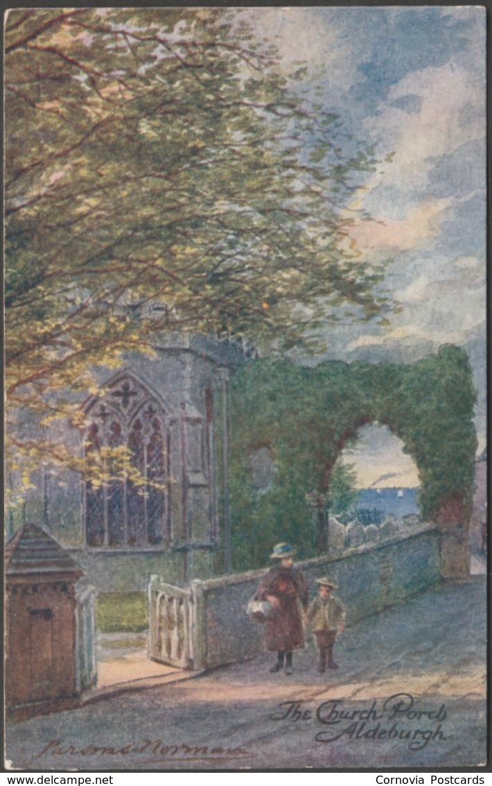 Parsons Norman - The Church Porch, Aldeburgh, Suffolk, C.1910 - Jarrold's Postcard - Other & Unclassified