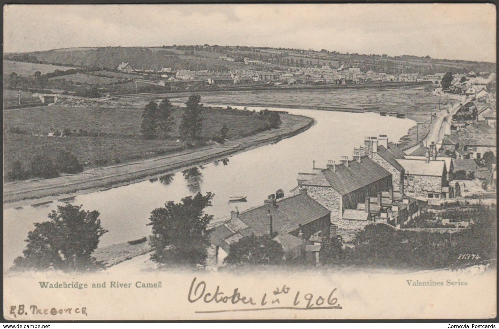 Wadebridge And River Camell, Cornwall, 1906 - Valentine's Postcard - Other & Unclassified