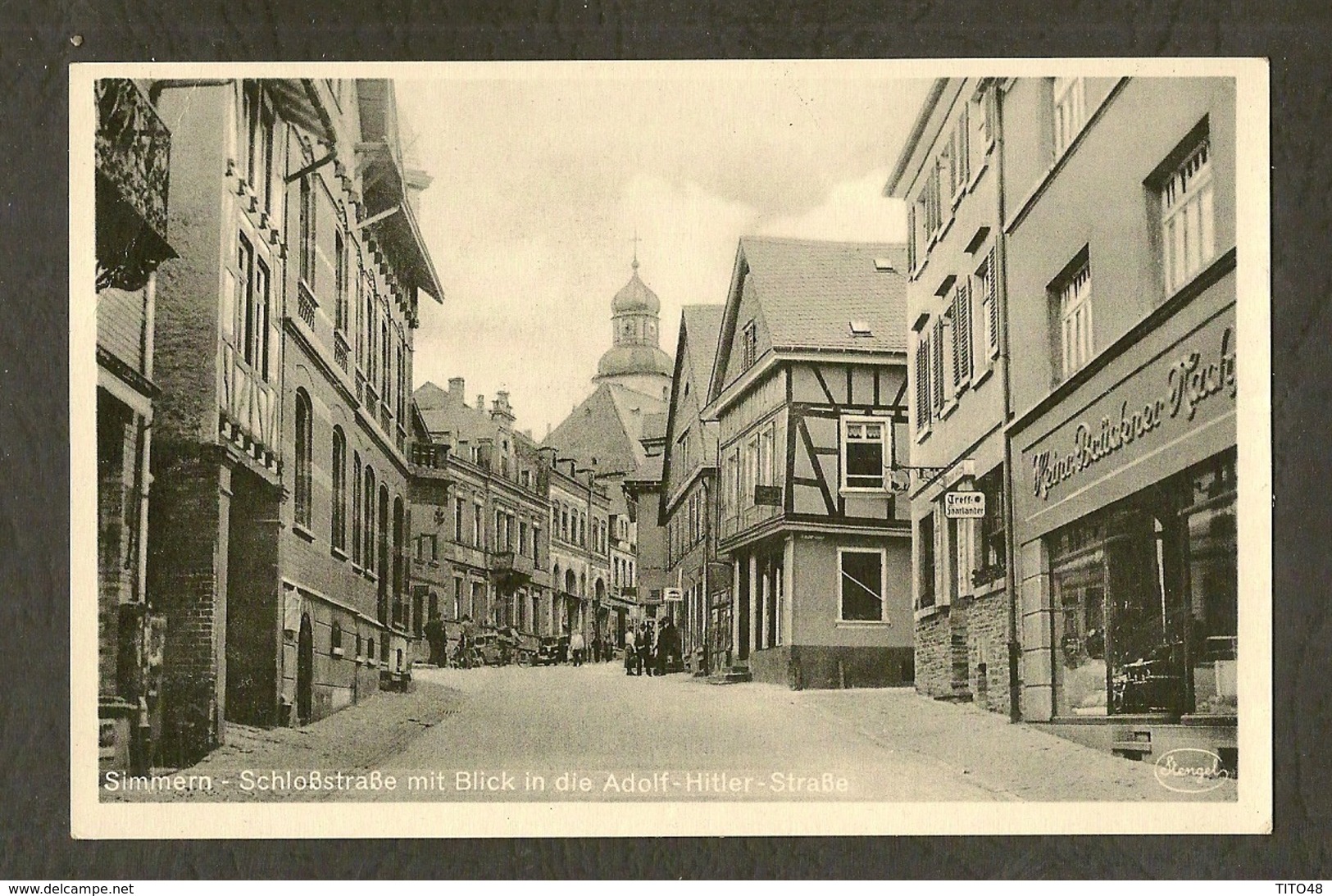 CP-SIMMERN - Schlobstrabe Mit Blick In Die Adolf-Hitler-Strabe - Simmern