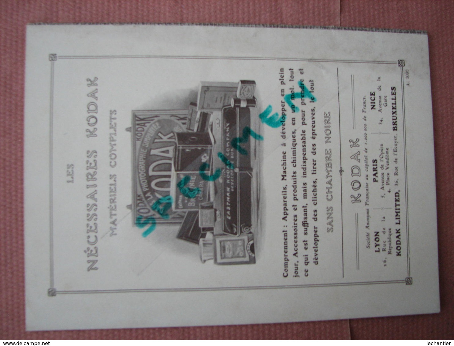 KODAKS Pour Paques 1910 Catalogue Superbe Etat - Appareils Photo