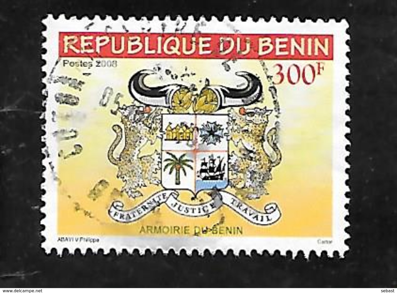 TIMBRE OBLITERE DU BENIN DE 2008 NON CATALOGUE - Bénin – Dahomey (1960-...)