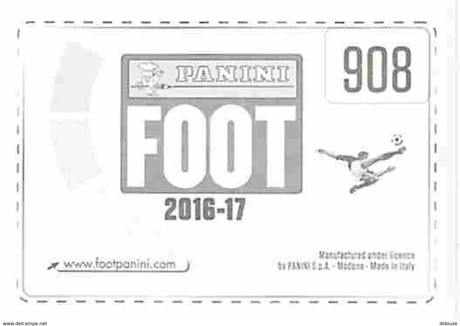 Stickers Panini France Foot 2016-2017 - 908 - Strasbourg - Équipe Strasbourg - Voir Scans Recto-Verso - Edition Française