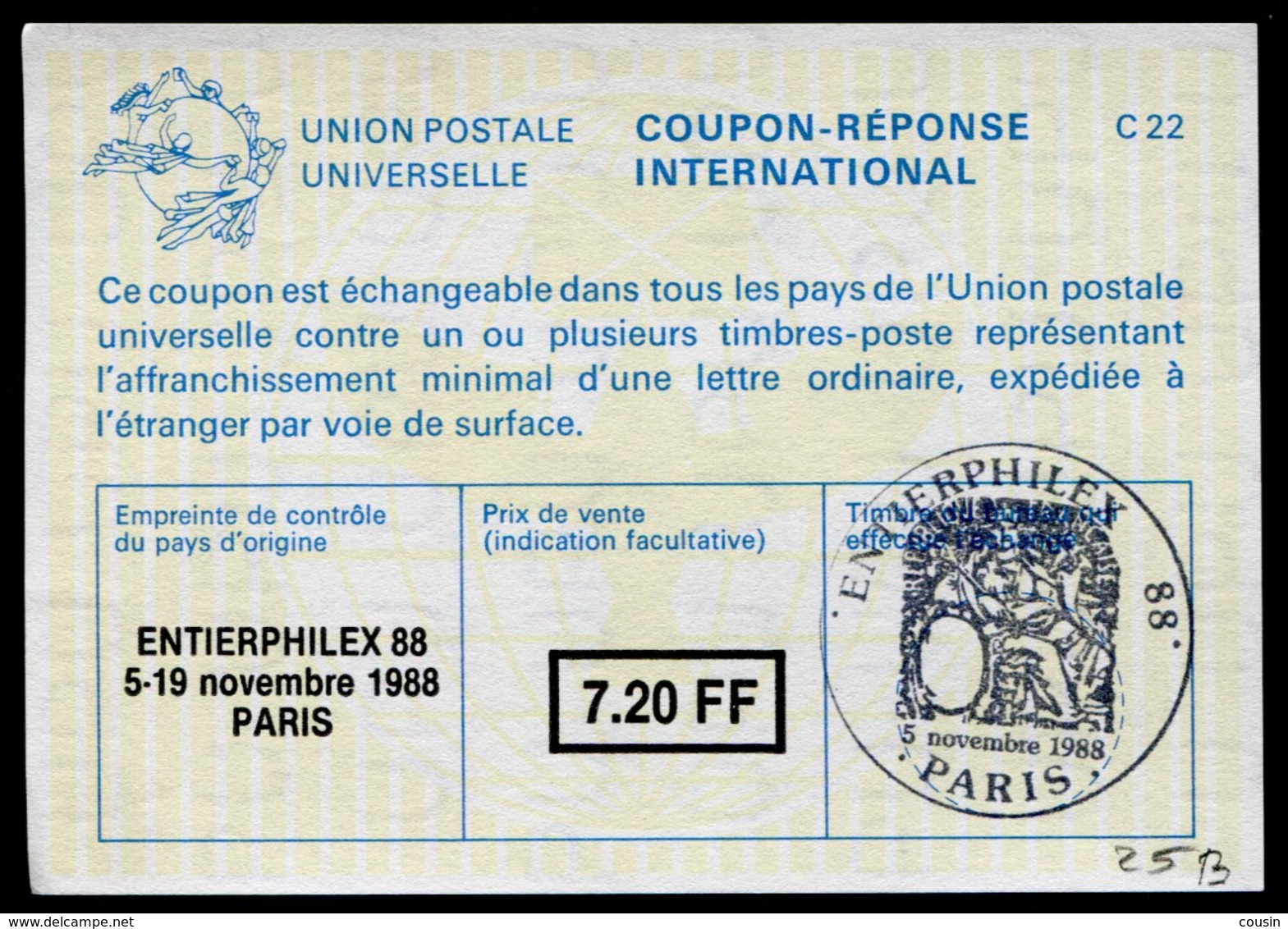 FRANCE  ENTIERPHILEX   Coupon Réponse International / International Reply Coupon - Antwoordbons