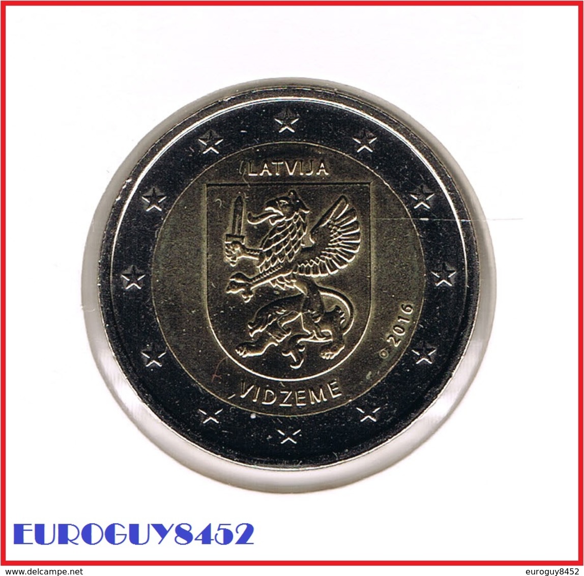 LETLAND - 2 € COM. 2016 UNC - VIDZEME - Lettonie