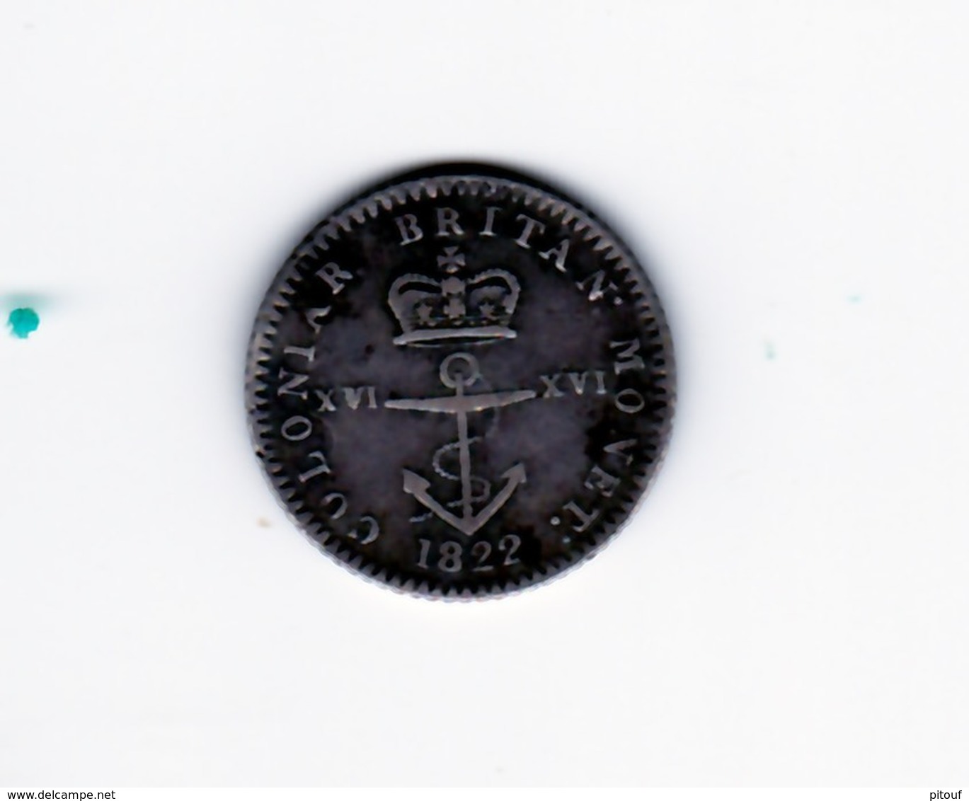 1/16 De Dollar Indes Britanniques De L'est 1822 TTB - Colonies