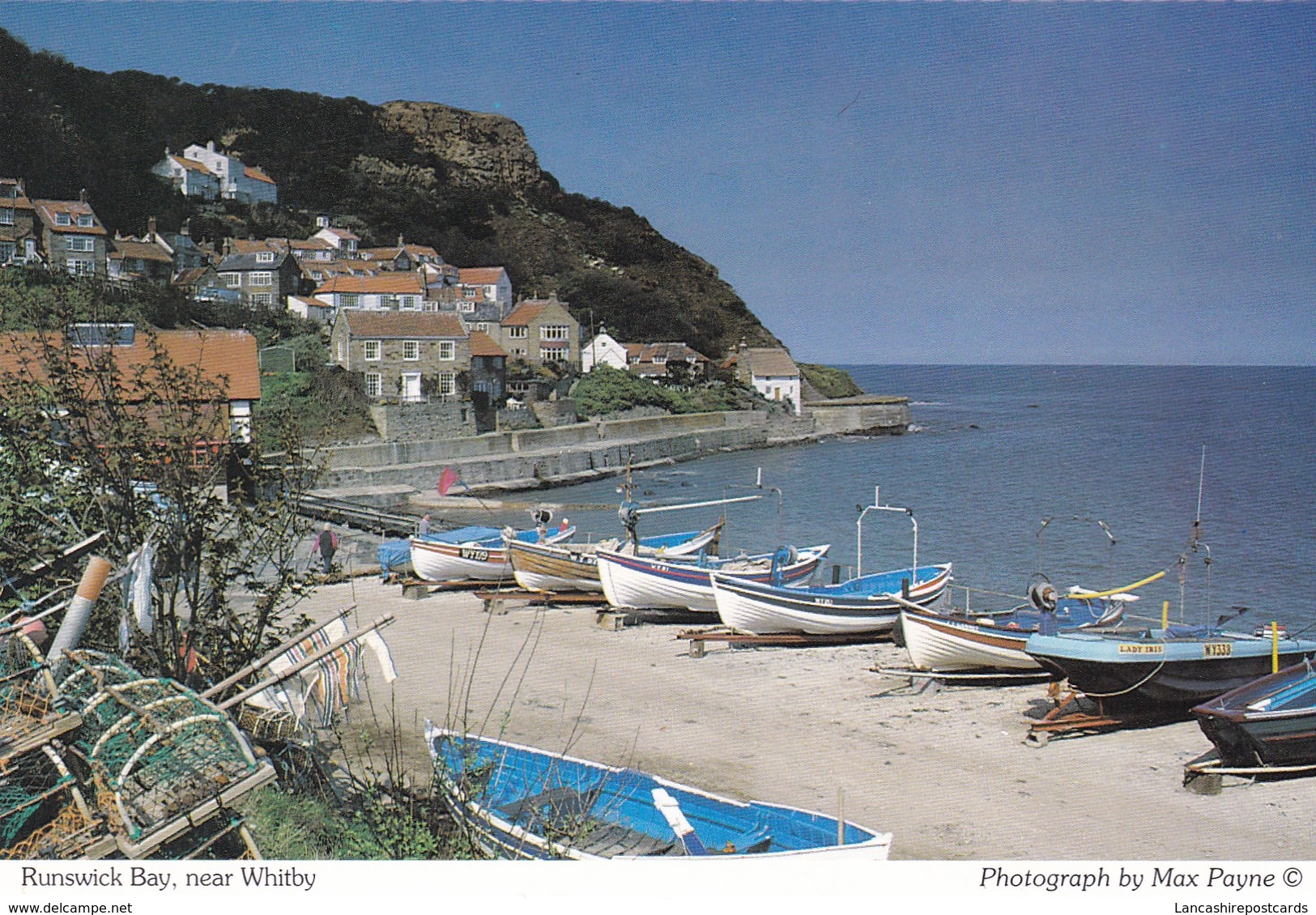 Postcard Runswick Bay Nr Whitby [ Fishing Boats ] My Ref  B23239 - Whitby