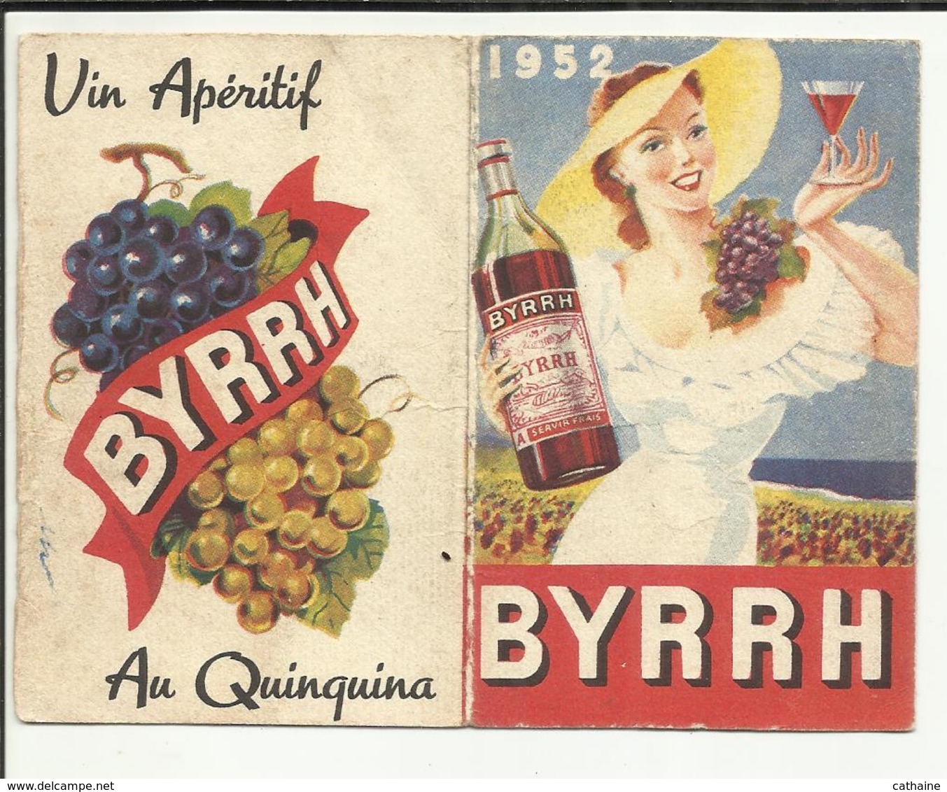 CALENDRIER . 1952 . PUB BYRRH . - Petit Format : 1941-60