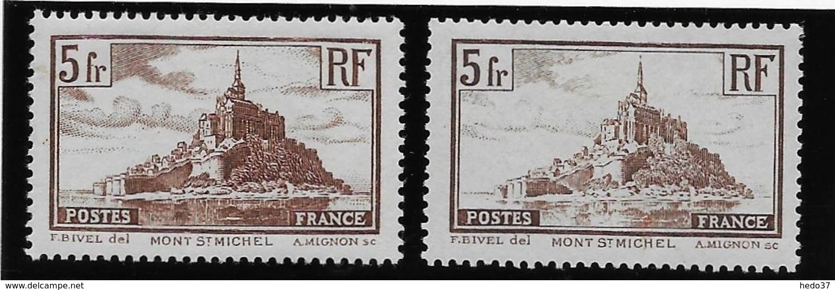 France N°260/260a - Les 2 Types - Neuf * Avec Charnière - TB - Neufs