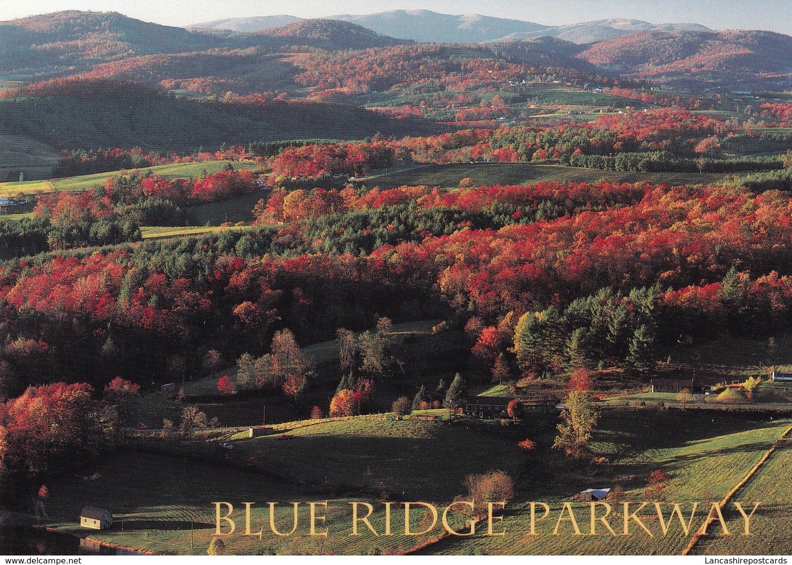 Postcard Blue Ridge Parkway From Mahogany Rock Overlook At Mile Post 235 My Ref  B23231 - Other & Unclassified