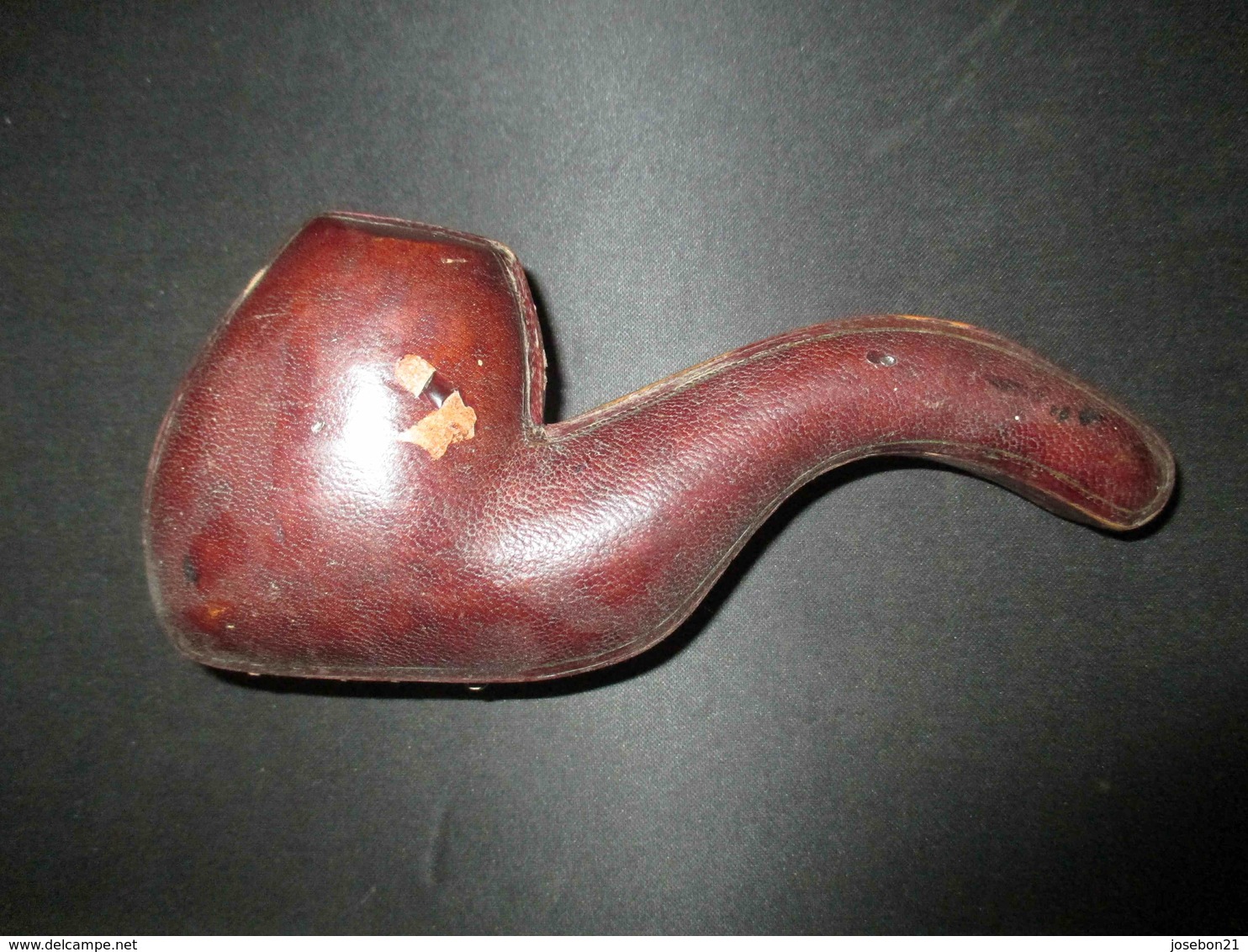 ancienne pipe en forme de main écume de mer sculpté fin XIX ème