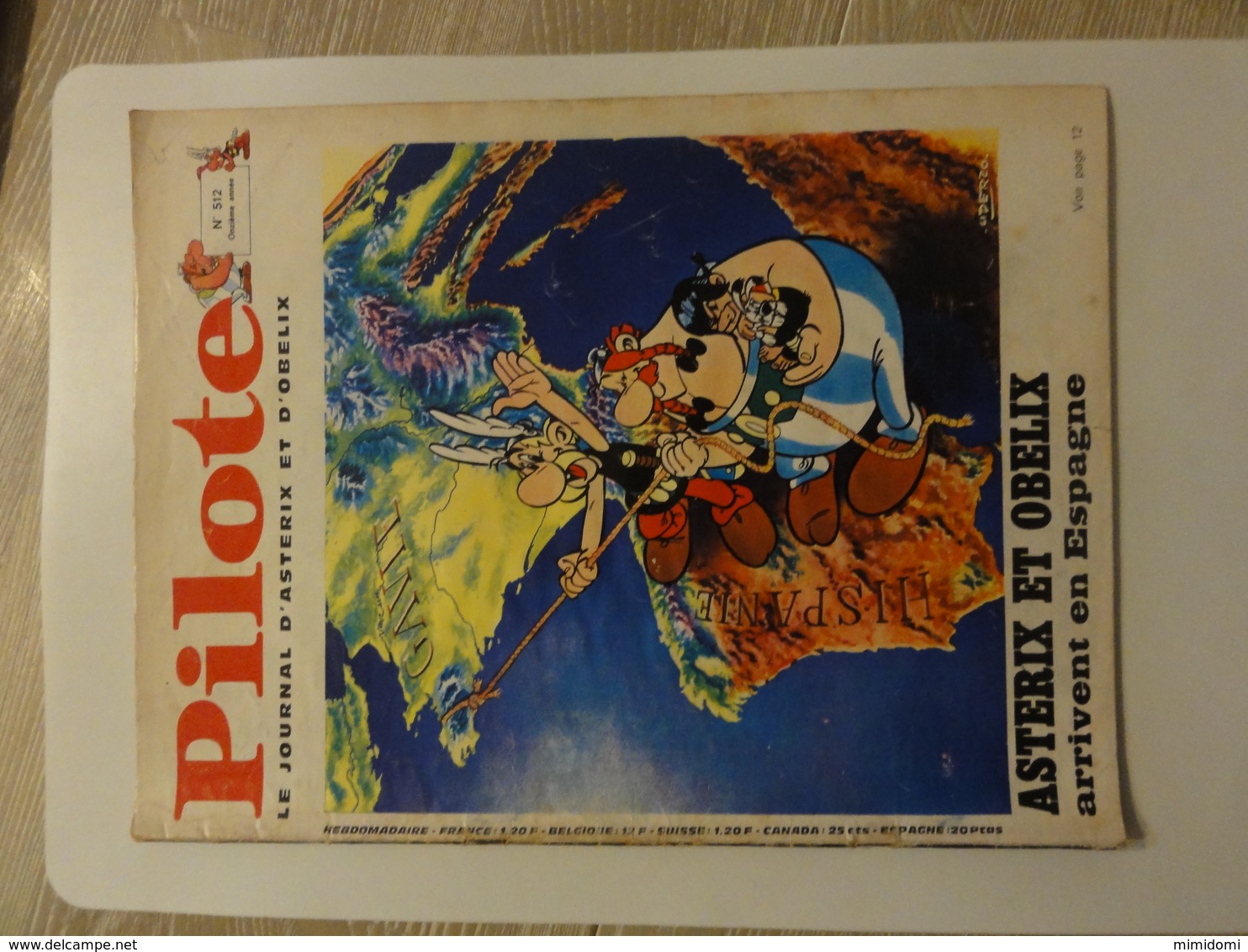 Pilote N° 512 - Couverture Uderzo - Pilote