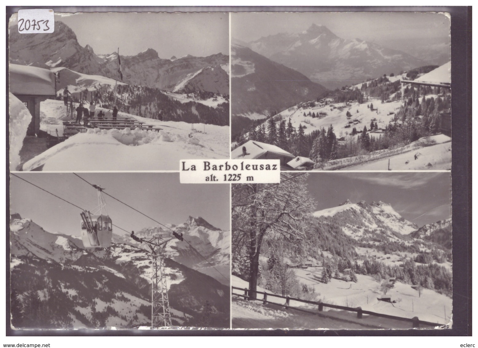 FORMAT 10x15cm - DISTRICT D'AIGLE - LA BARBOLEUSAZ - TB - Aigle