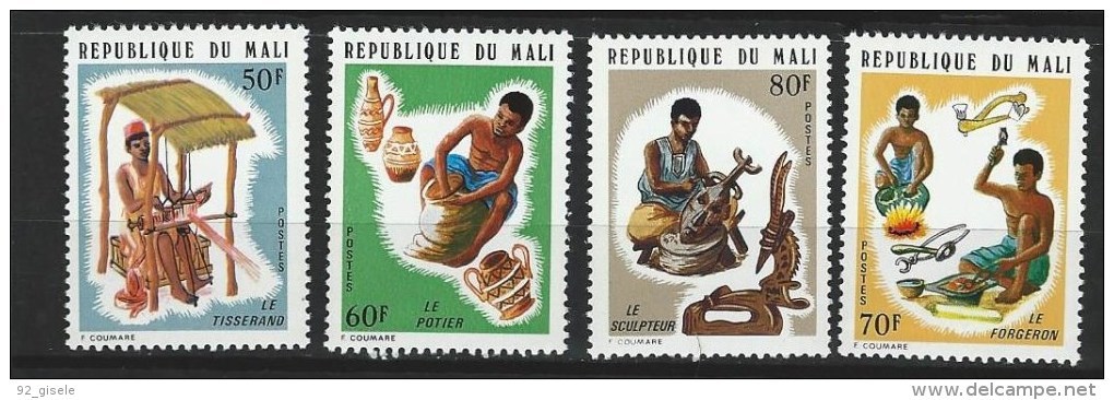 Mali YT 227 à 230  " Artisanat " 1974 Neuf** - Mali (1959-...)