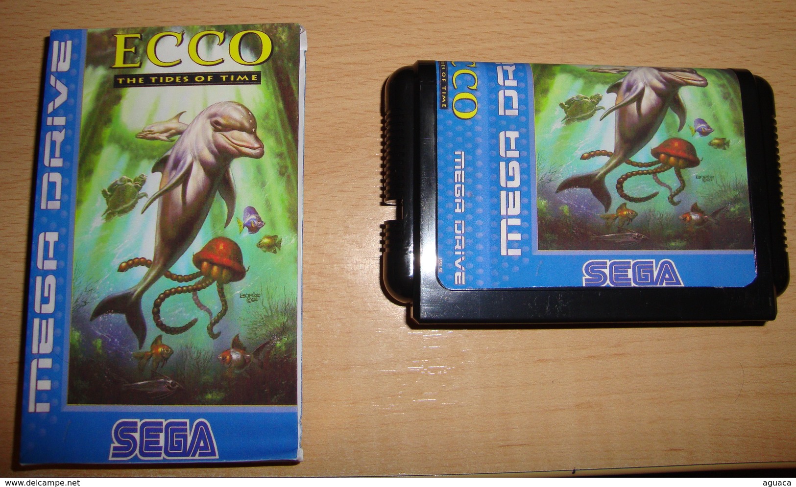 ECCO THE TIDES OF TIME REPRO CLON CLONE COMPATIBLE SEGA MEGA DRIVE MEGADRIVE GENESIS CARTUCHO CARTRIDGE - Megadrive