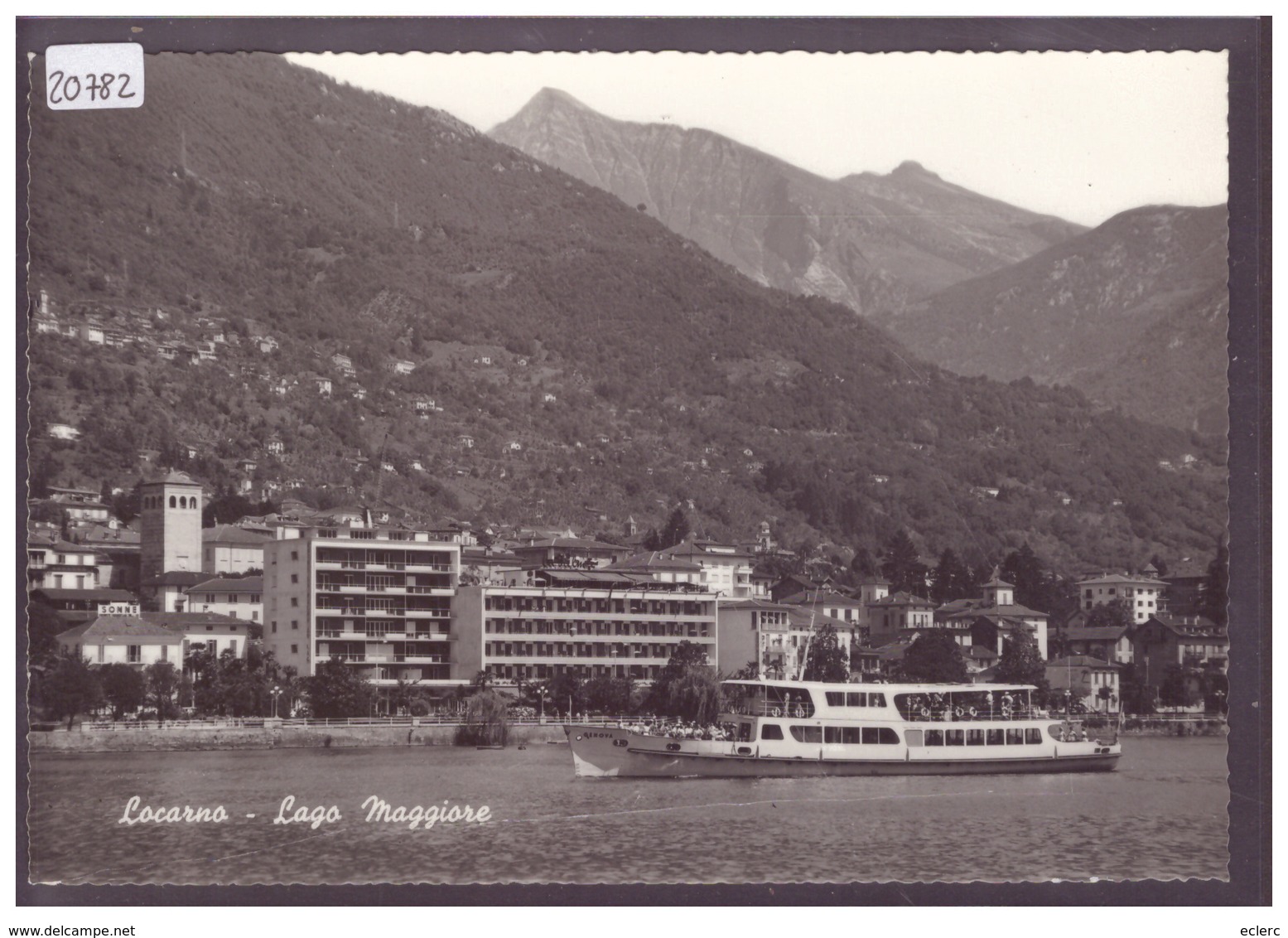 FORMAT 10x15cm - LOCARNO - BATELLO " GENOVA " AL LAGO - TB - Locarno