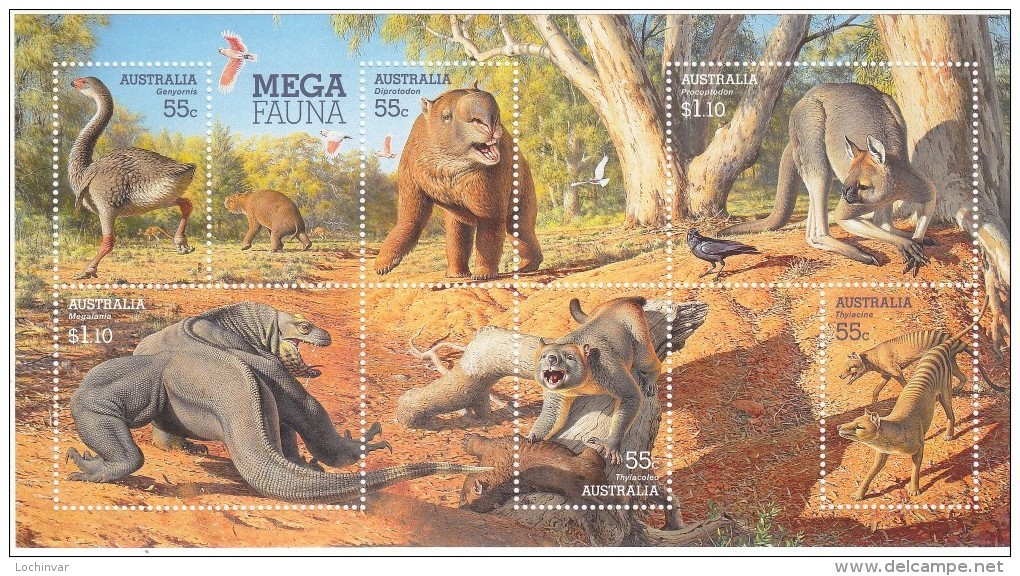 AUSTRALIA, 2008 MEGAFAUNA MINISHEET MNH - Mint Stamps