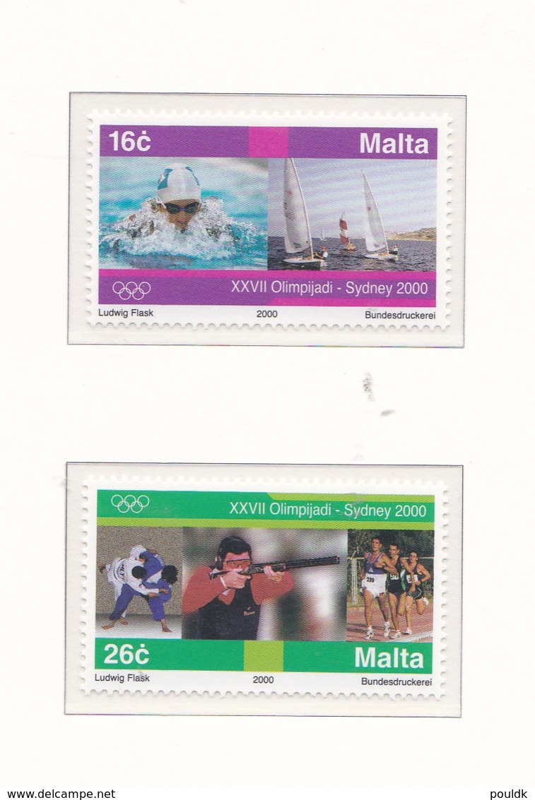 Malta 2000 Sydney Olympic Games MNH/**     (M38) - Verano 2000: Sydney