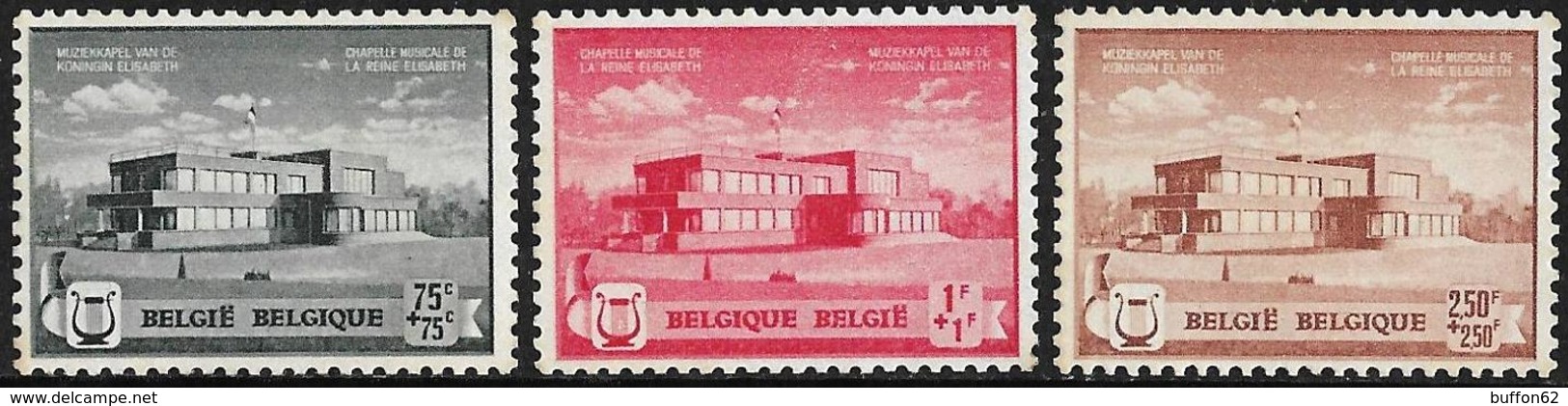 Belgique / Belgium (1940) Chapelle Musicale De La Reine Elisabeth à Argenteuil. Queen Elisabeth's Musical Chapel. MNH. - Musique