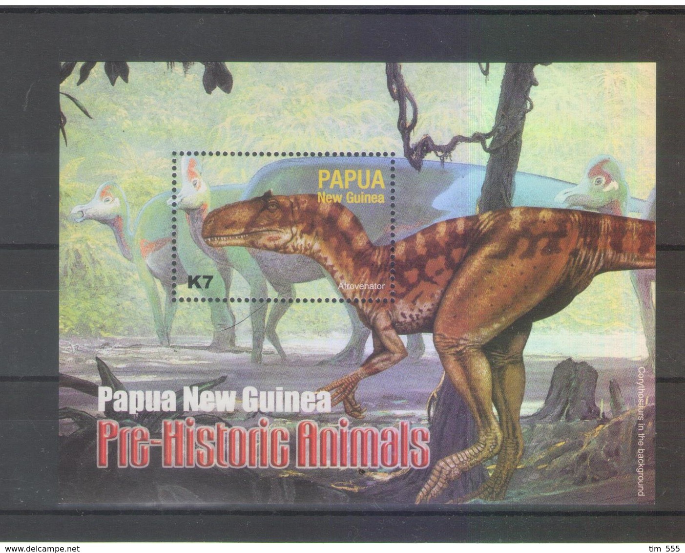 Papua New Guinea   2004 Dinosaurs Miniature Sheet MNH - Preistorici