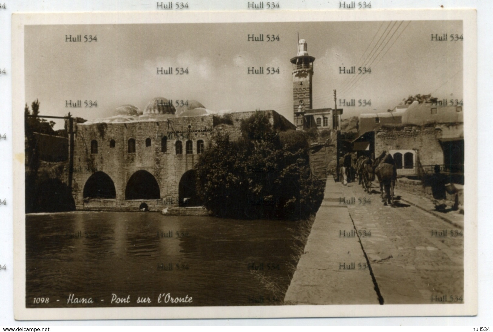 Syria Hama Pont Sur L'Oronte 1098 Postcard 1930s  By Photo Sport Beyrouth - Syrien