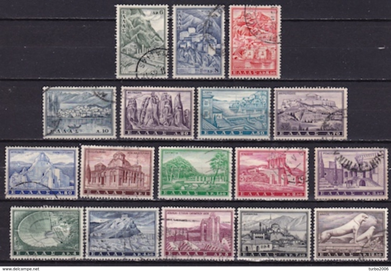 GREECE 1960 Tourist Set Views Complete Used Set   Vl.  813 / 829 - Gebraucht