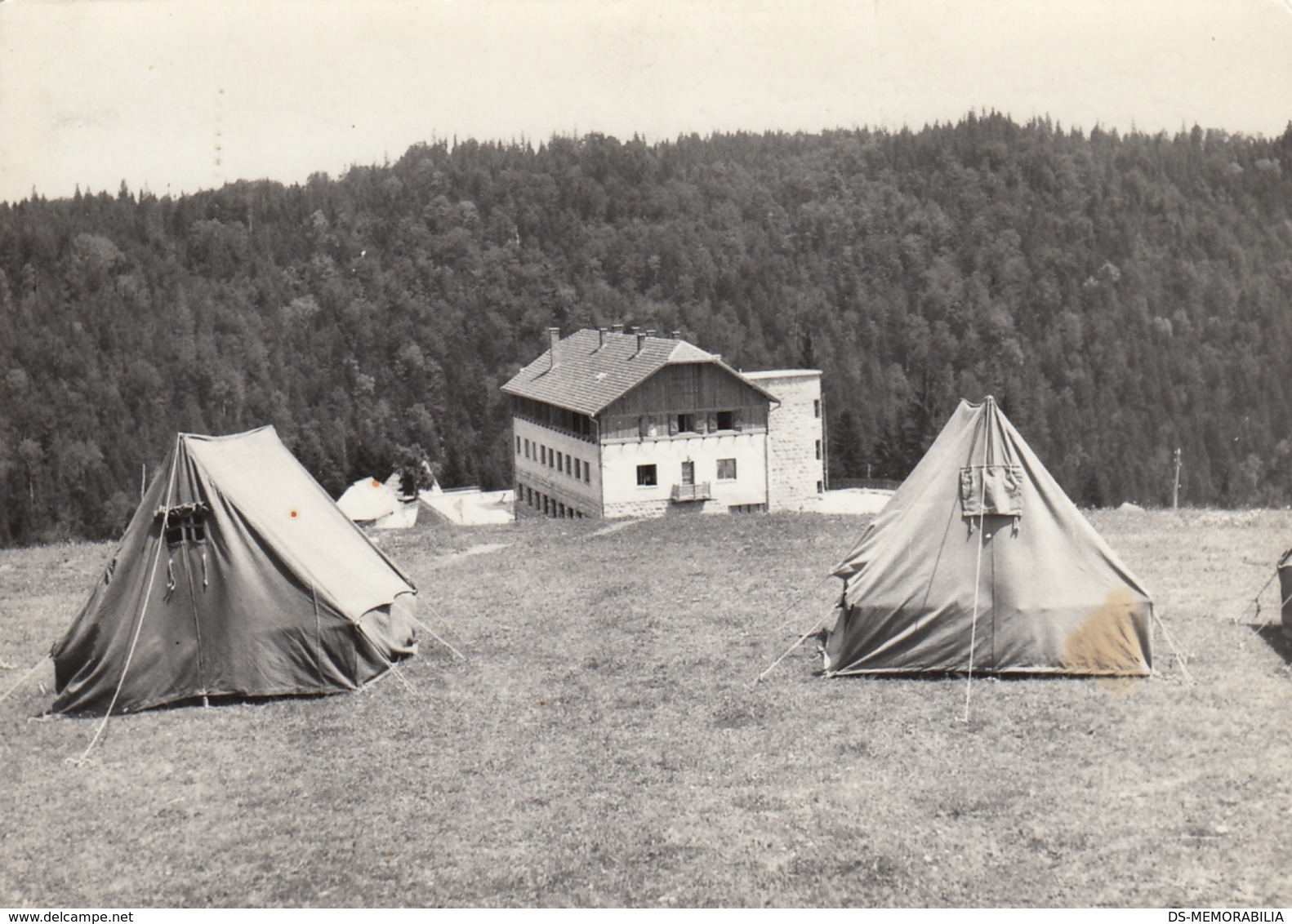 BOY SCOUT CAMP BAJINA BASTA SERBIA REAL PHOTO POSTCARD - Scoutisme