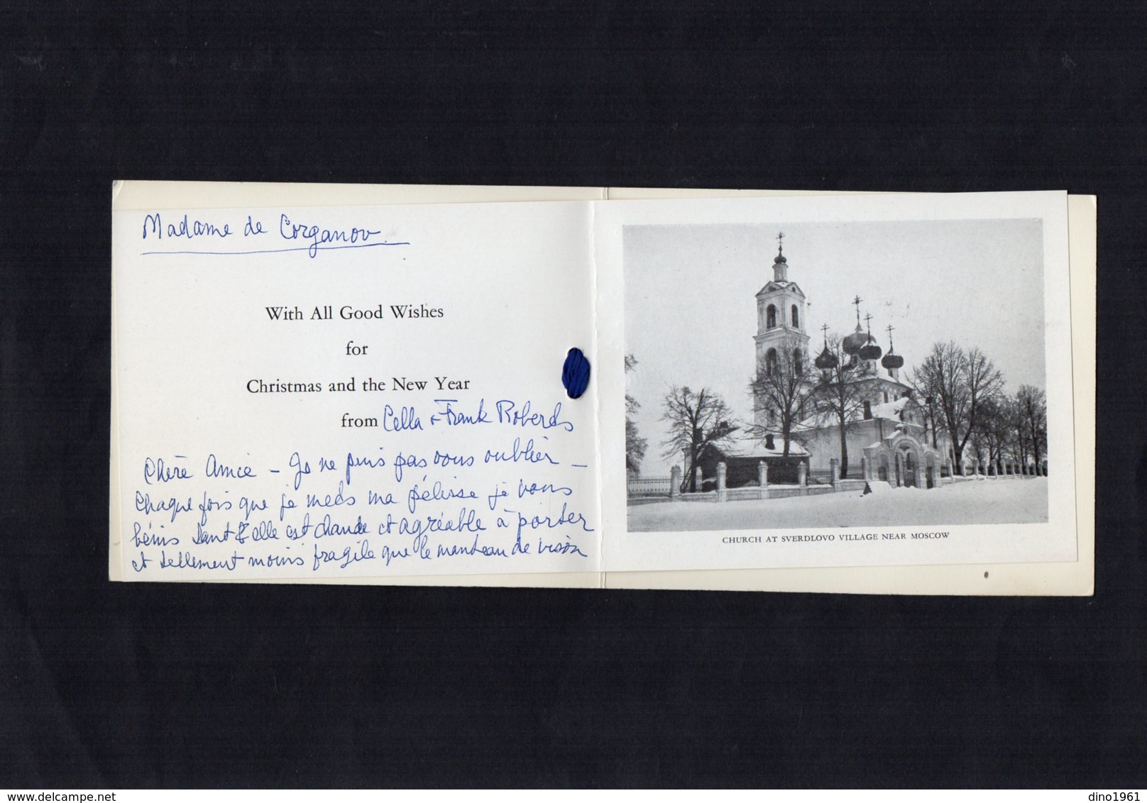 VP13.541 - MOSCOW Church At Sverdlovo Village  - British Embassy MOSCOW - Autographe De Mme Cella Frank ROBERTS - Autres & Non Classés