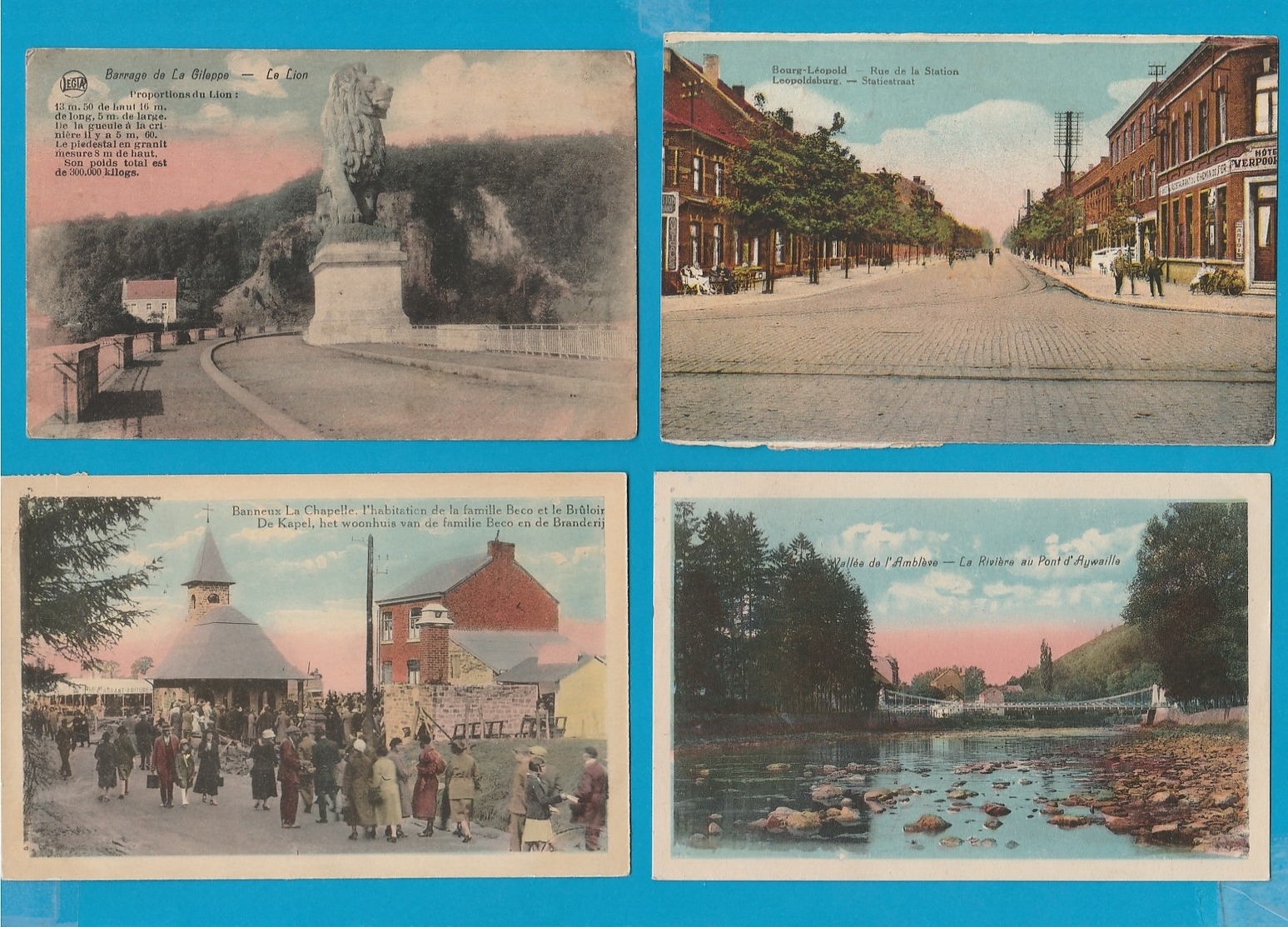 BELGIË Lot van 60 Oude Postkaarten, Vieilles Cartes Postales