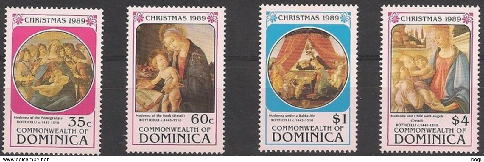 Dominica 1989 Christmas ** MNH Botticelli - Dominique (1978-...)