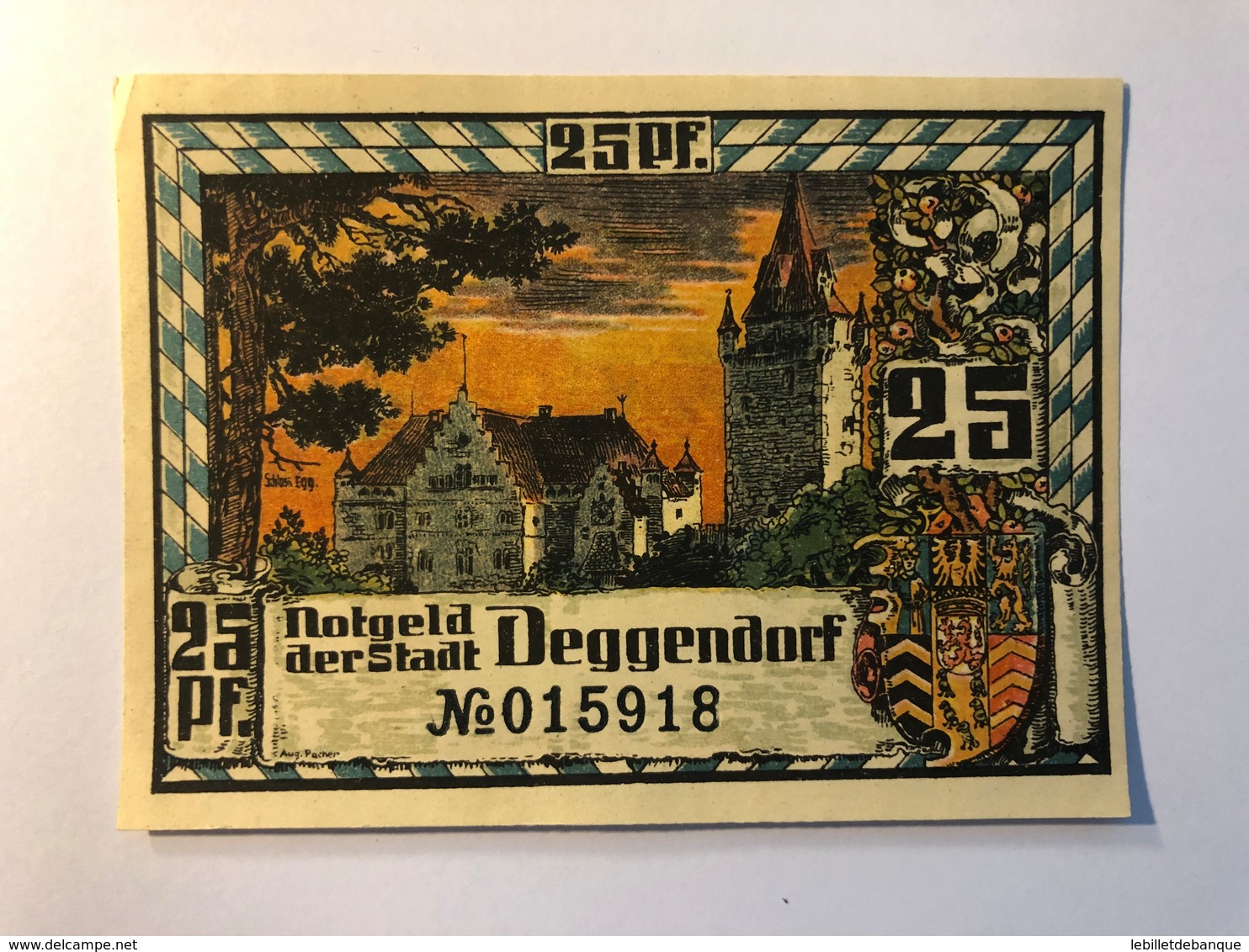 Allemagne Notgeld Allemagne Deggendorf 25 Pfennig - Collections