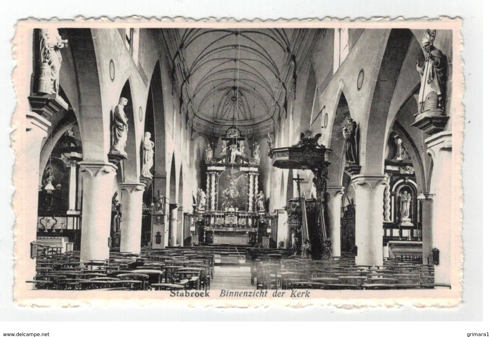 Stabroek  Binnenzicht Der Kerk   Uitgave:Janssens,Stabroek - Stabroek