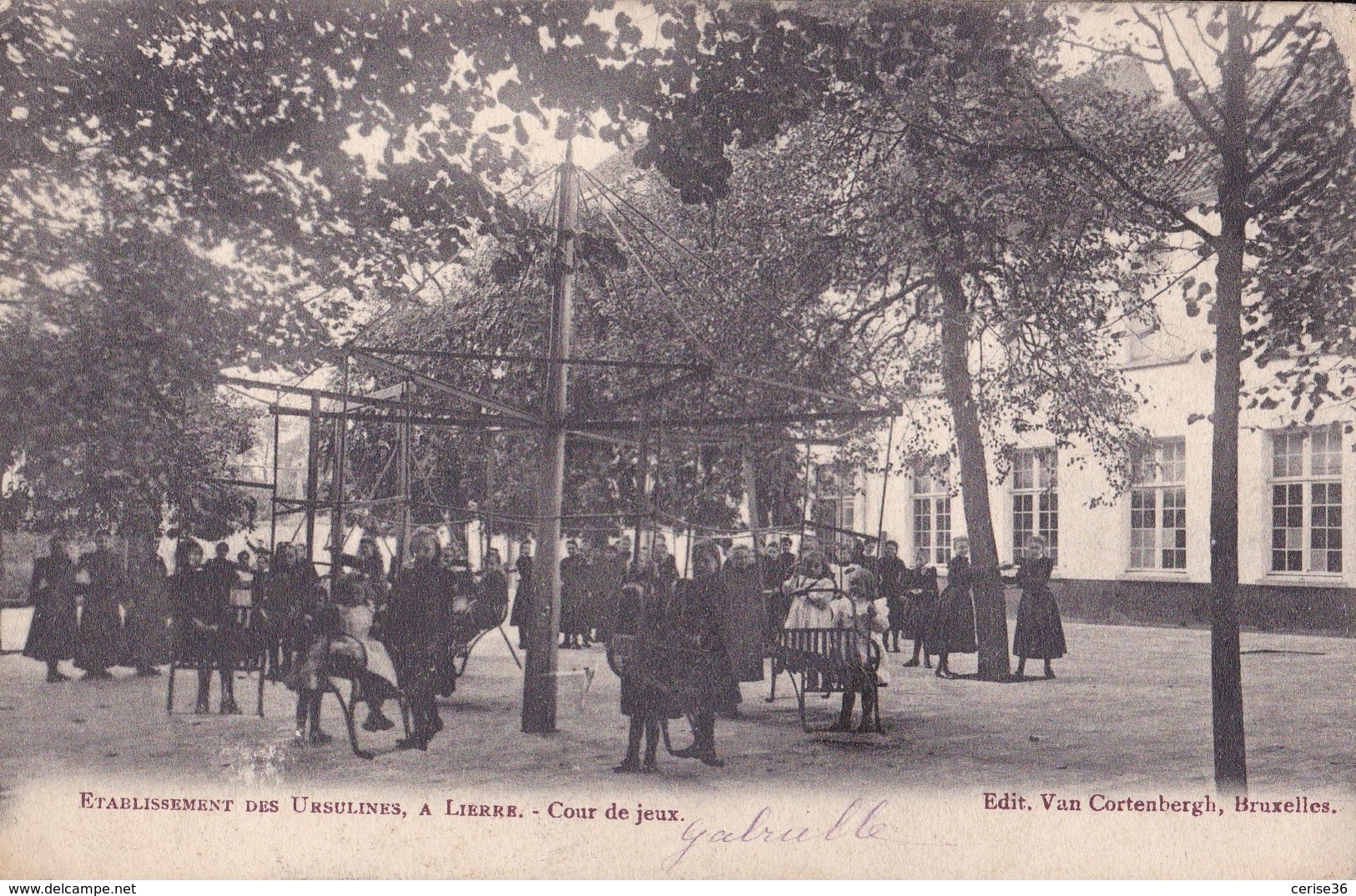 Etablissement Des Ursulines à Lierre Cour De Jeux Circulée En 1905 - Lier
