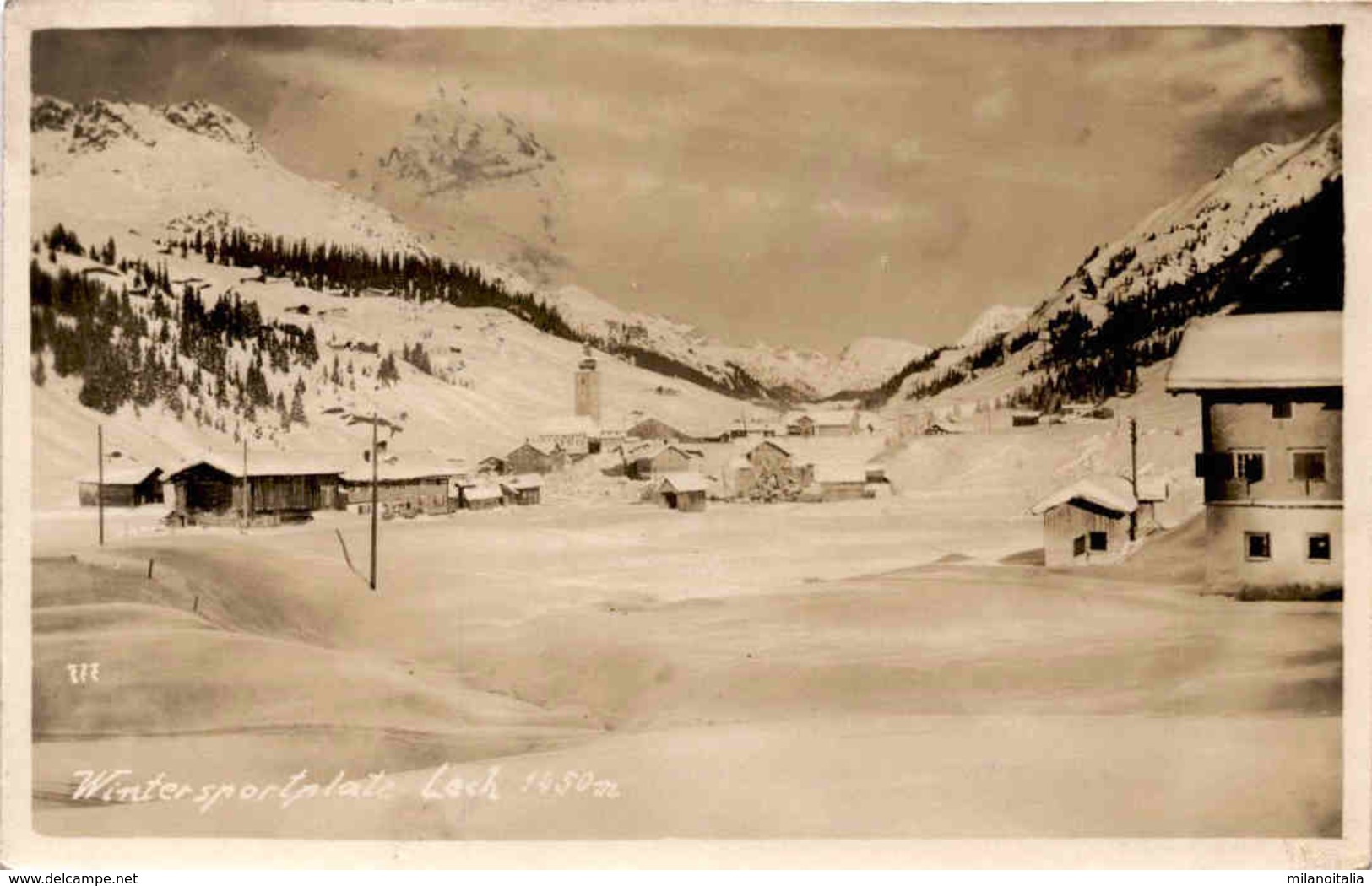 Wintersportplatz Lech 1450 M (777) * 2. 4. 1929 - Lech