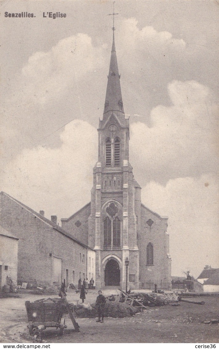 Senzeilles L'Eglise Circulée En 1911 - Philippeville