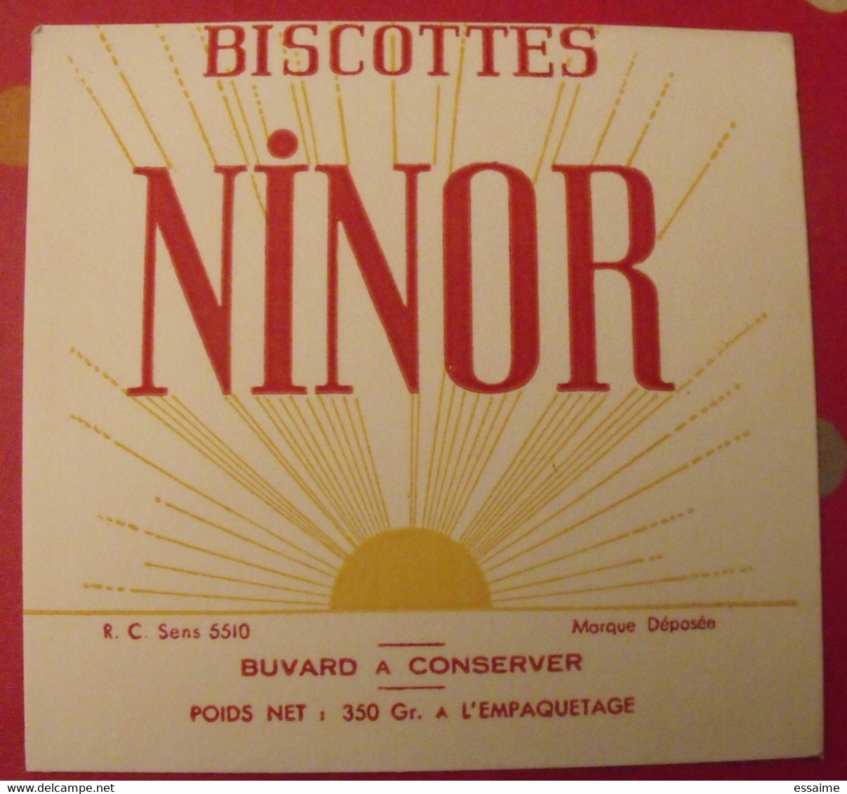 Buvard Biscottes Ninor. Vers 1950 - Biscottes