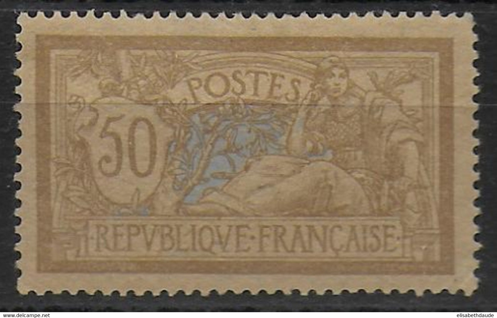 MERSON - YVERT N° 120d PAPIER GC * MH (CHARNIERE) - COTE = 225 EUR. - 1900-27 Merson