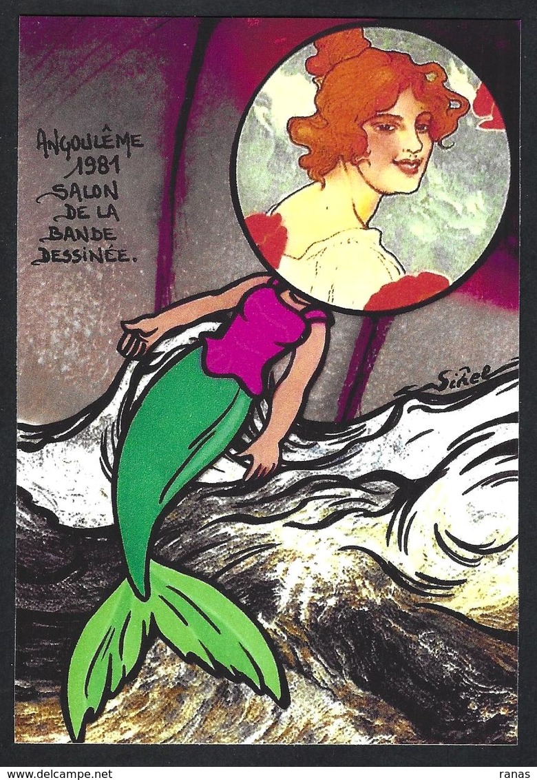 CPM Sirène Jihel Tirage Signé 30 Exemplaires Numérotés Signés Angoulême Bandes Dessinées - Comics