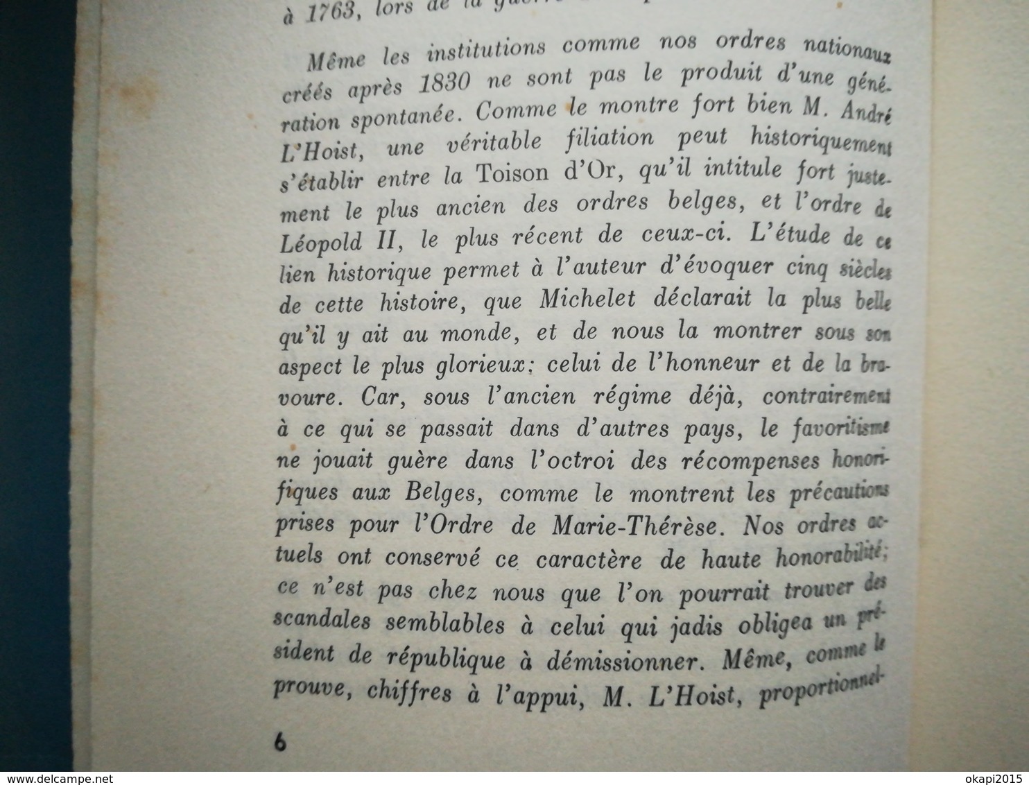 DE LA TOISON D OR À L ORDRE DE LEOPOLD  II   HISTOIRE DES ORDRES DÉCORATIONS  DISTINCTIONS  EN BELGIQUE -  ANNÉE 1939