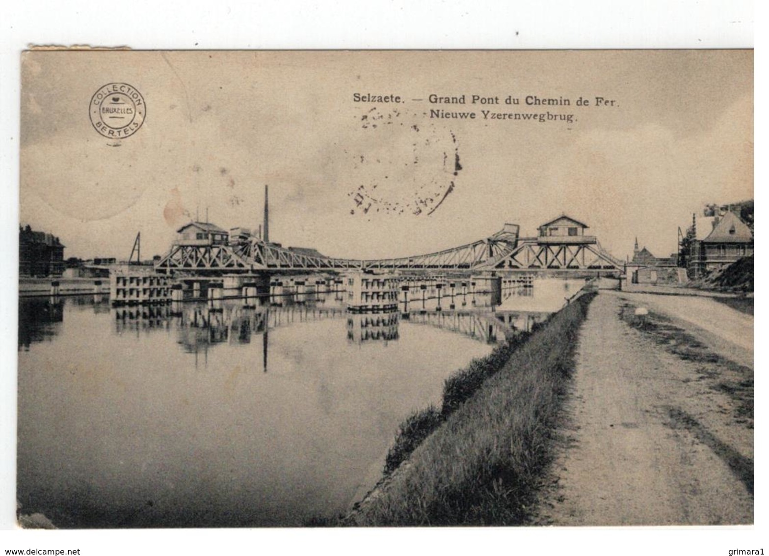 Zelzate Selzaete. - Grand Pont Du Chemin De Fer 1913 - Zelzate